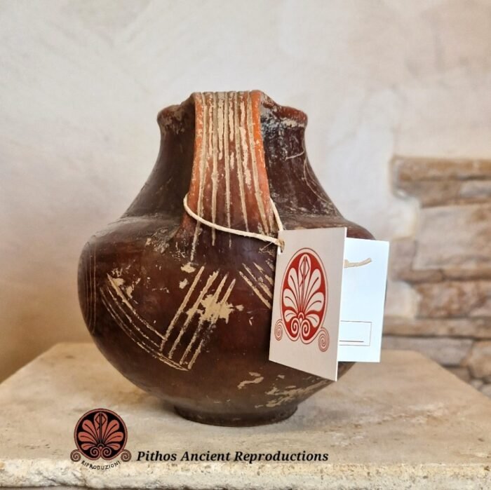 Anfora globulare Villanoviana impasto - immagine 2