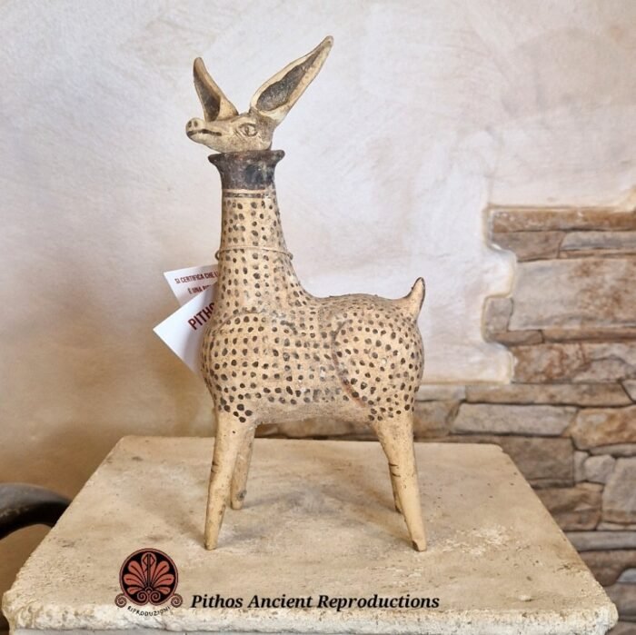 Askos a forma di cerbiatto terracotta