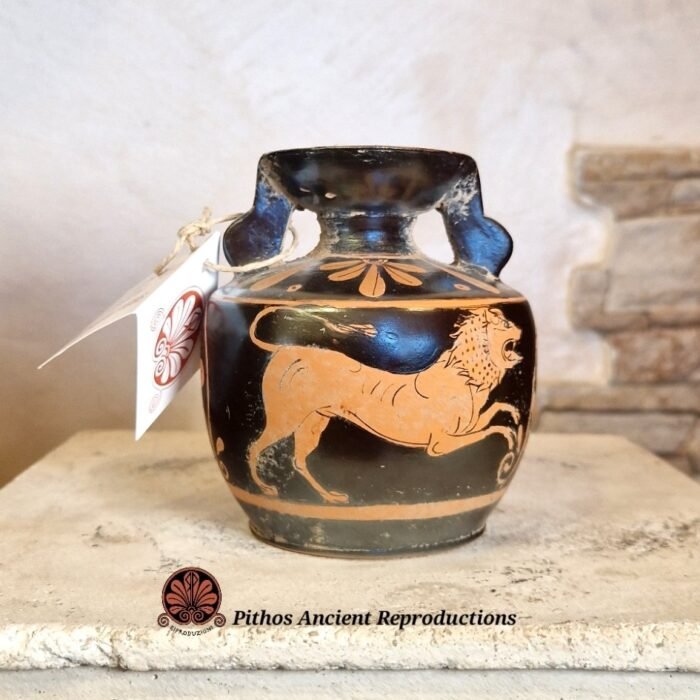 Aryballos figure rosse