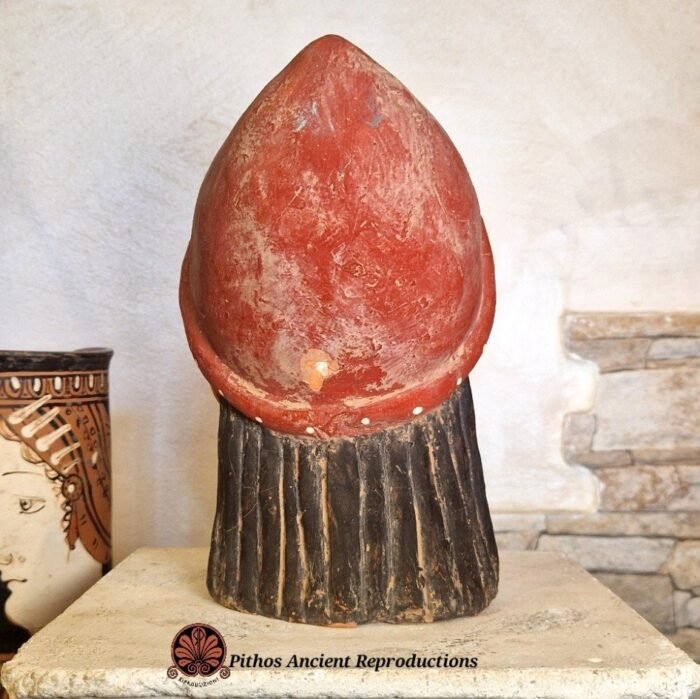 Antefissa volto donna etrusca in terracotta - immagine 4