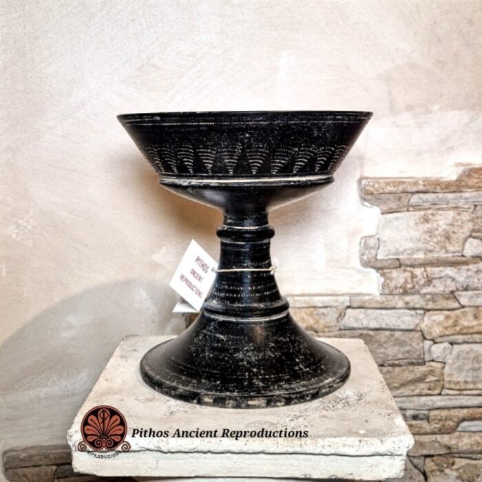 Calice etrusco bucchero graffito