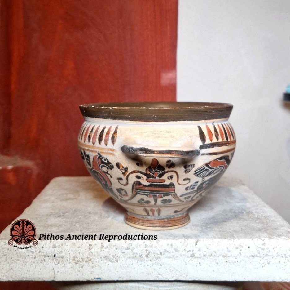 Skyphos corinzio figure nere animali - immagine 2