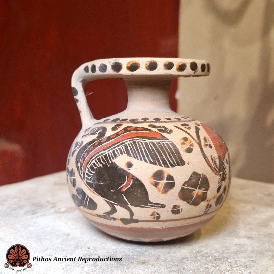 Aryballos etrusco corinzio figure nere 1 - immagine 2