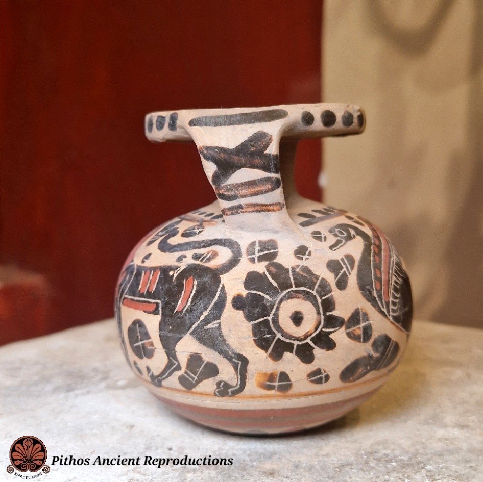 Aryballos etrusco corinzio figure nere 1 - immagine 5