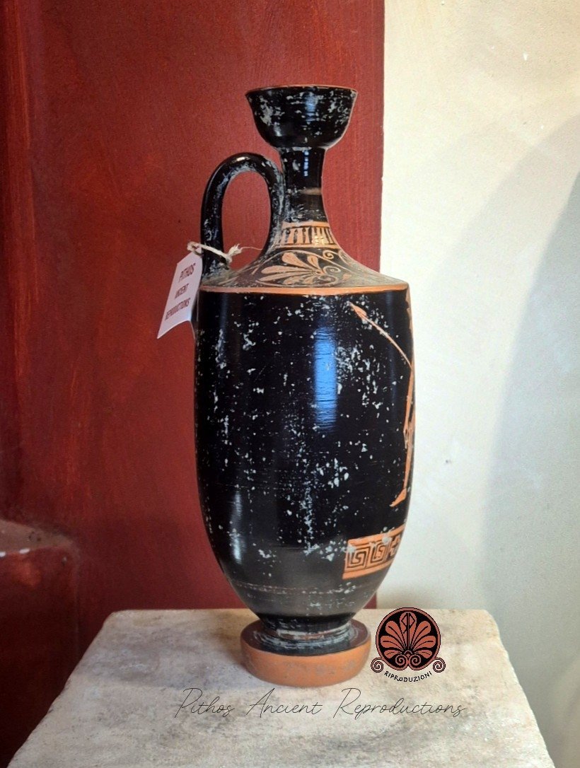 Lekythos guerriero a figure rosse - Image 3