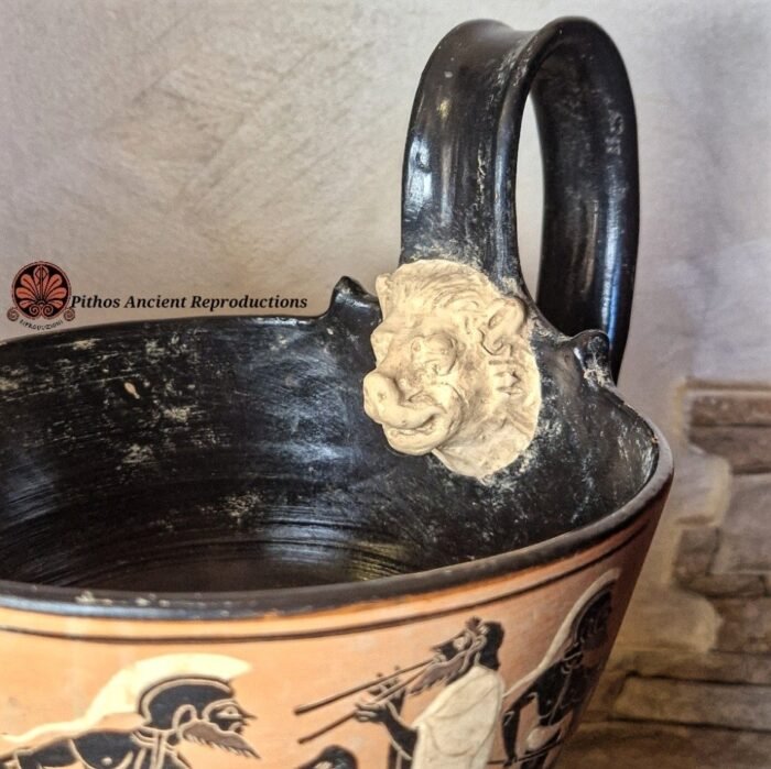 Kyathos danza pirrica figure nere - immagine 3
