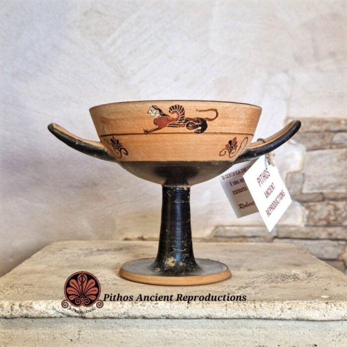 Kylix miniaturistica figure nere