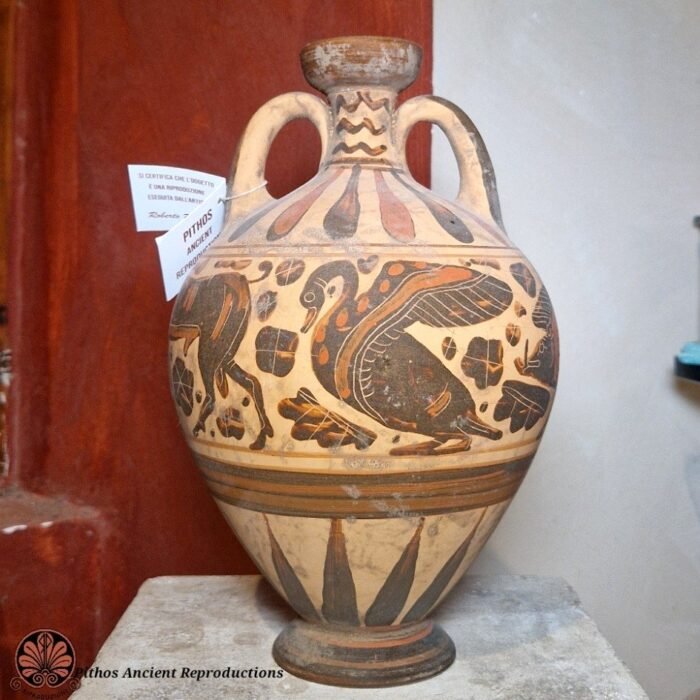 Anforisco etrusco corinzio figure nere animali