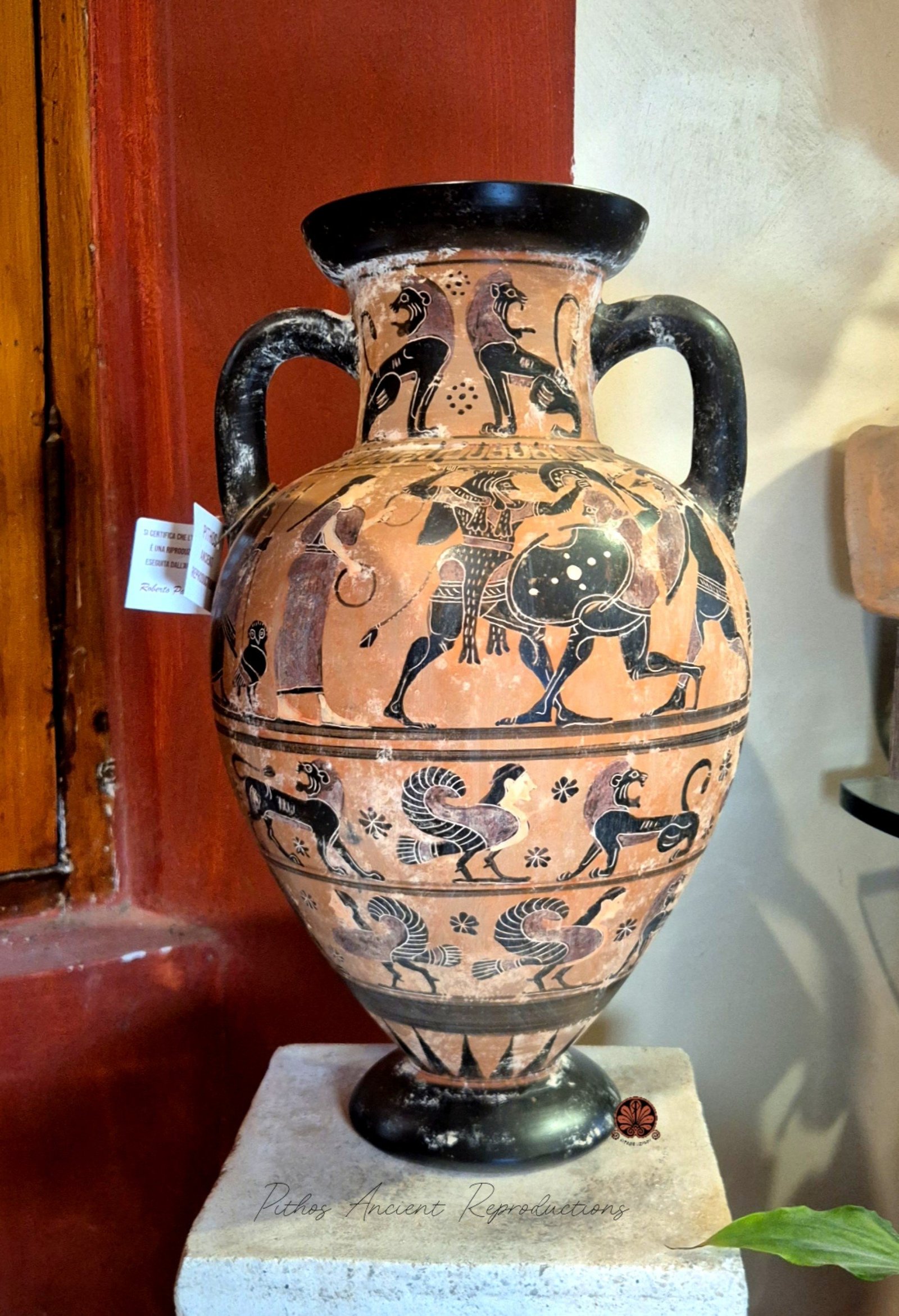 Anfora tirrenica a figure nere