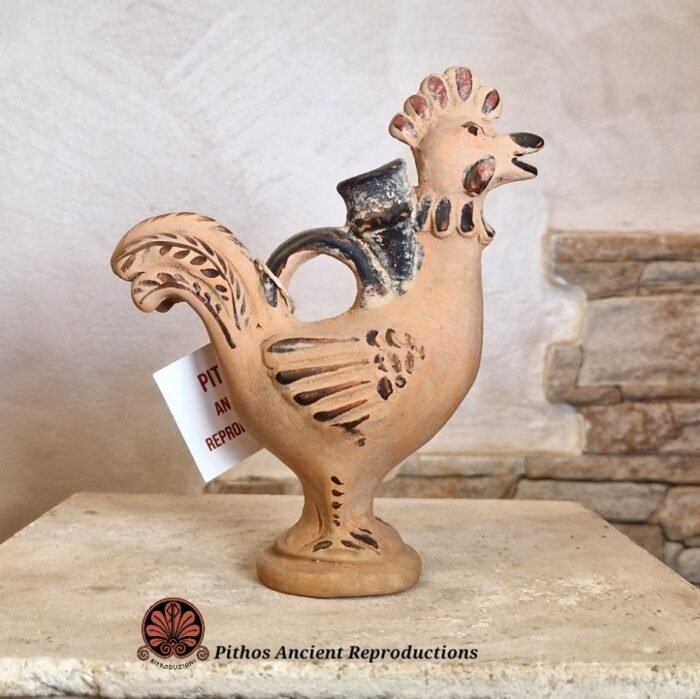 Aryballos a forma di gallo