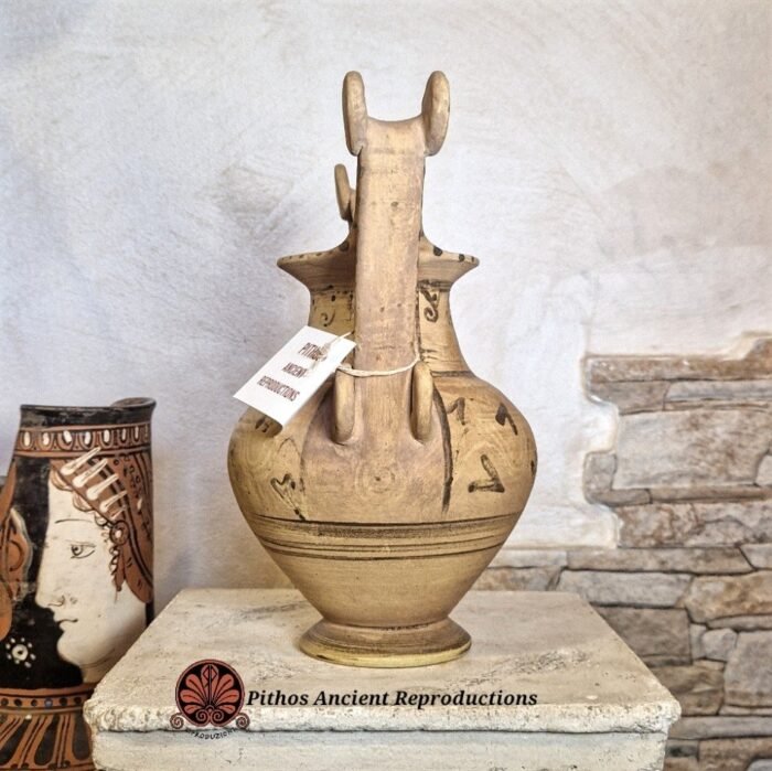 Vaso Trozzella Messapica a figure nere - immagine 2