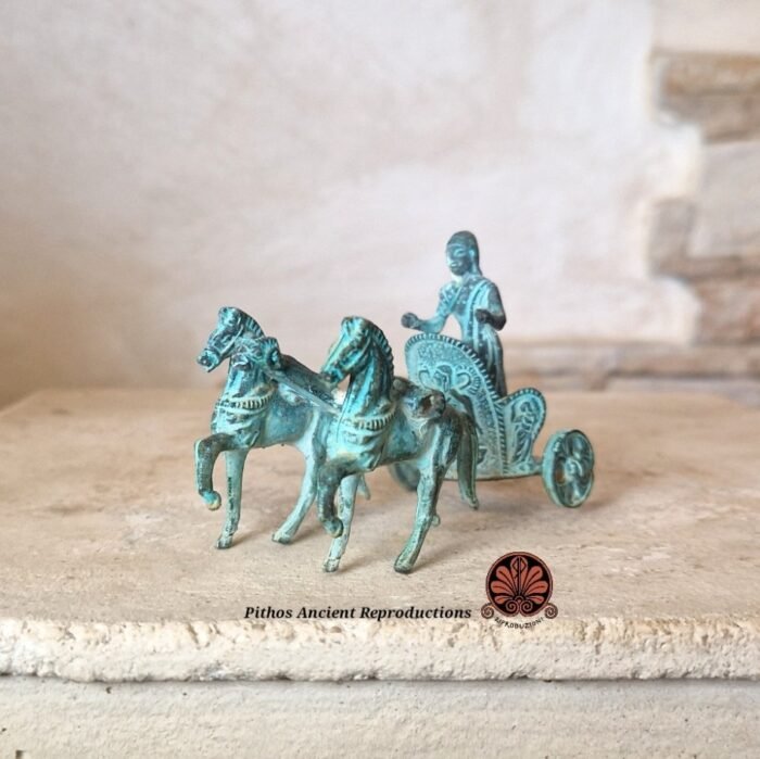 Biga etrusca in bronzo - immagine 2