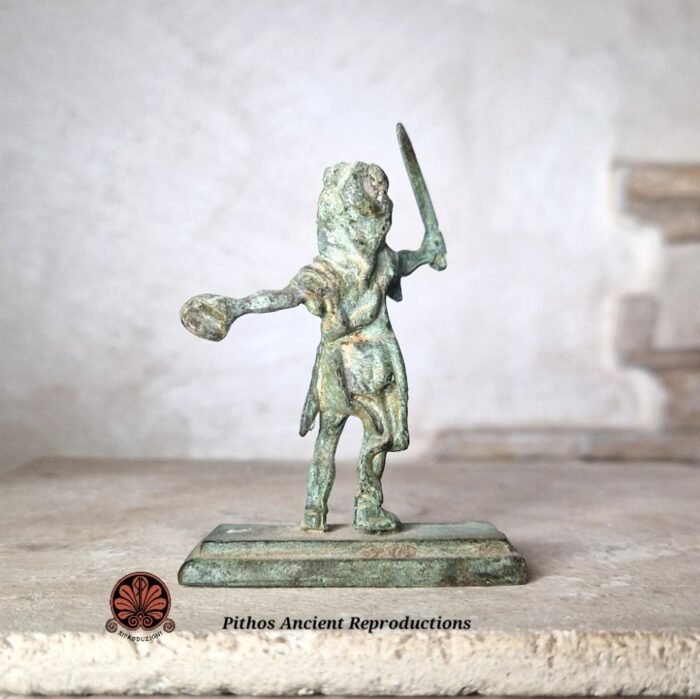 Statua combattente Signifero Romano in bronzo - immagine 2