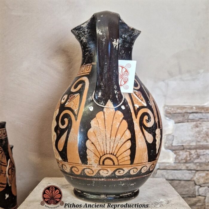 Oinochoe Trilobata apula figure rosse - immagine 4