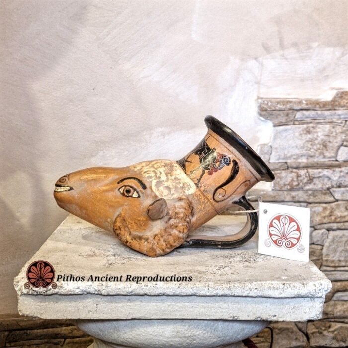 Rython zoomorfo testa Ariete