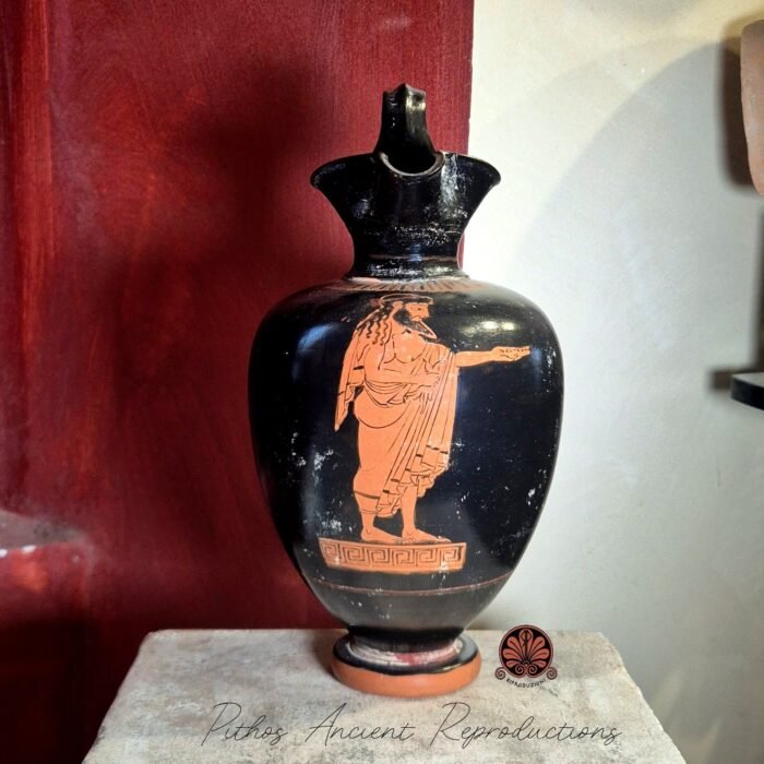 Oinochoe attica trilobata figure rosse ZEUS