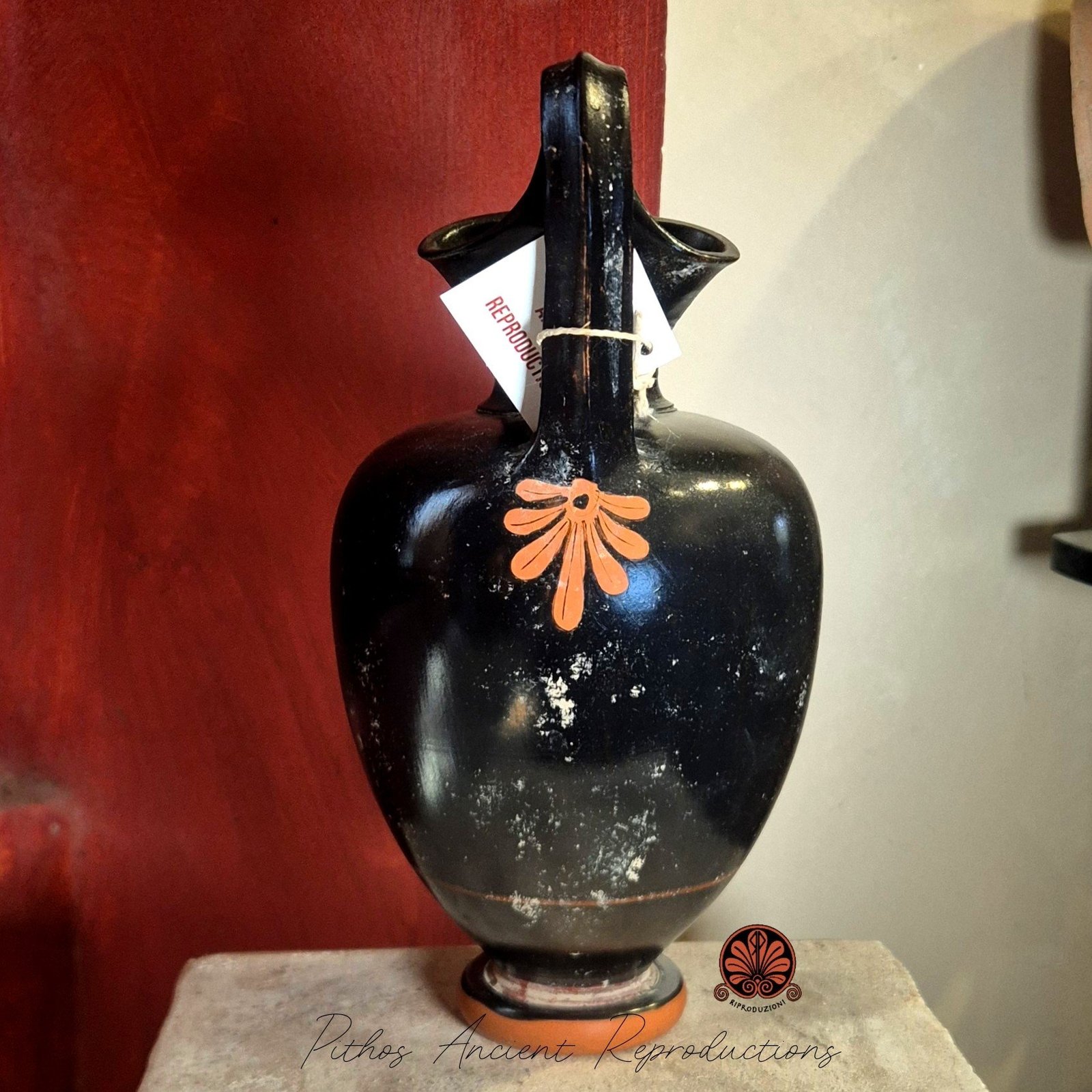 Oinochoe attica trilobata figure rosse ZEUS - Image 2