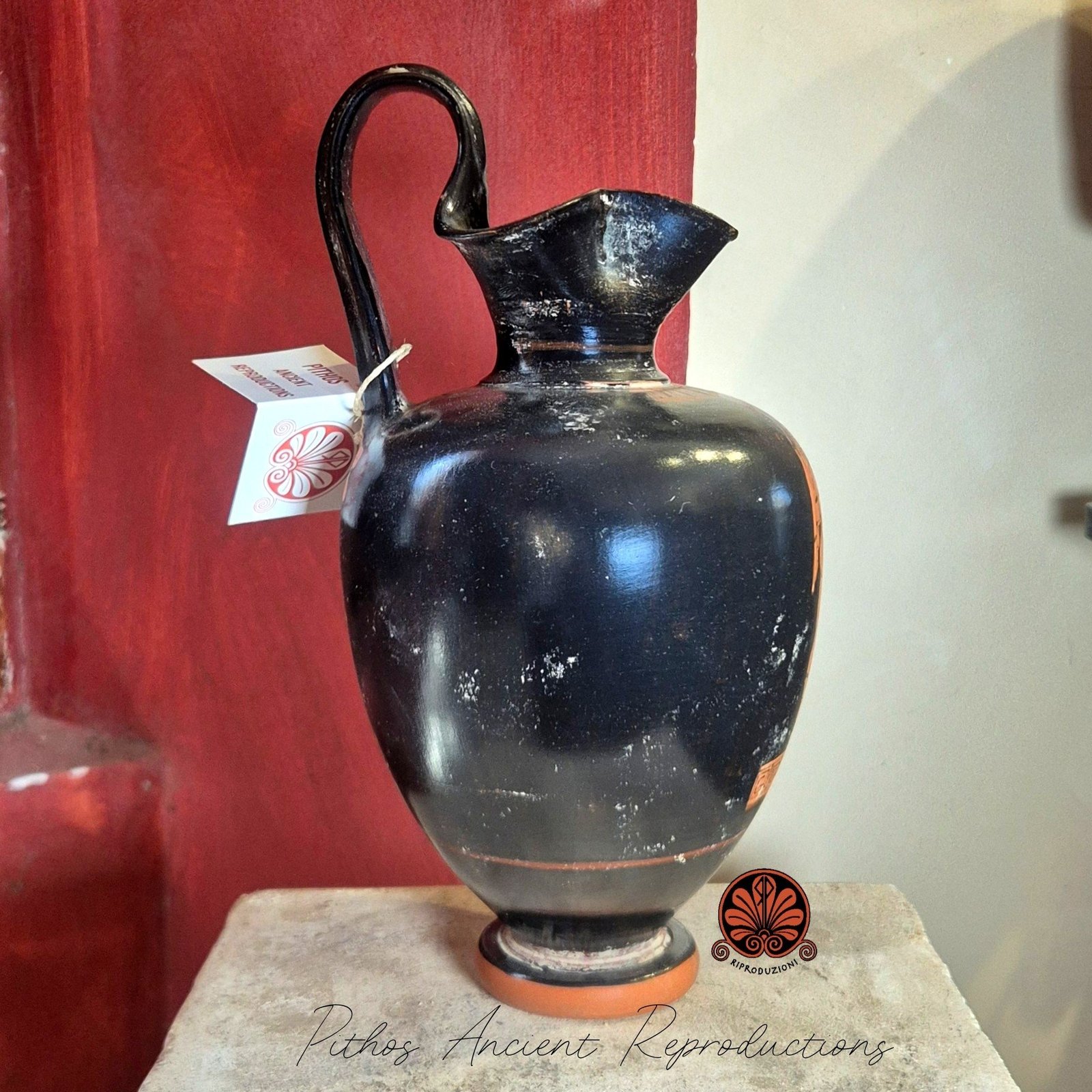 Oinochoe attica trilobata figure rosse ZEUS - Image 3