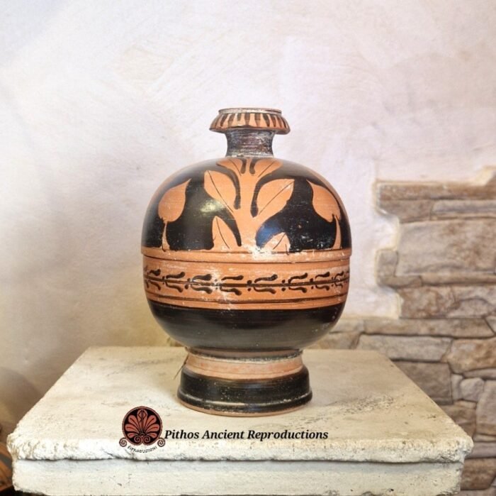 Vaso Pisside civetta figure rosse - immagine 2