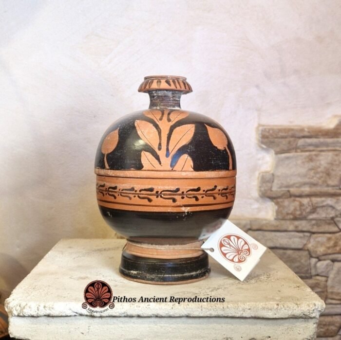 Vaso Pisside civetta figure rosse - immagine 5