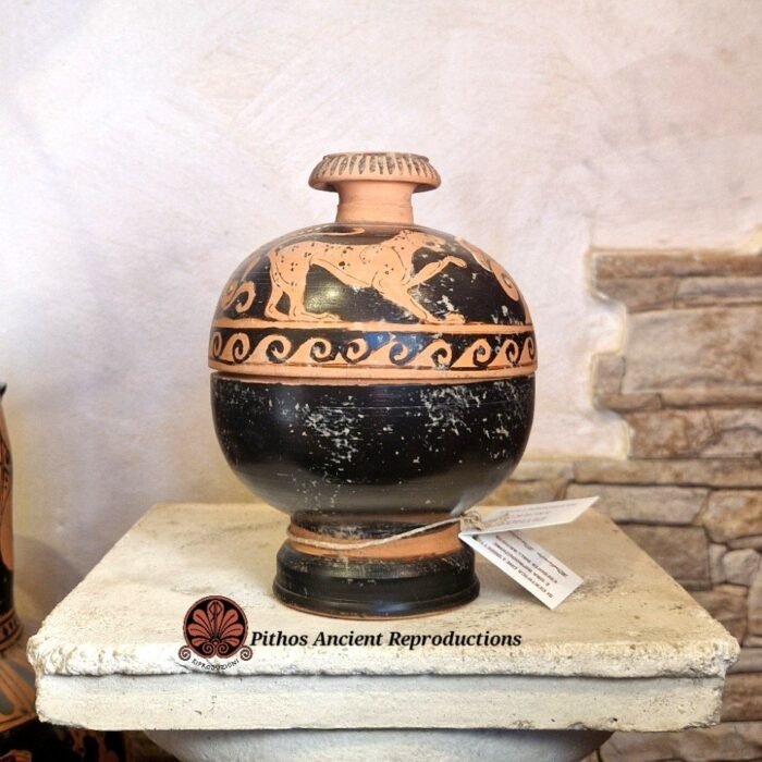 Vaso Pisside figure rosse