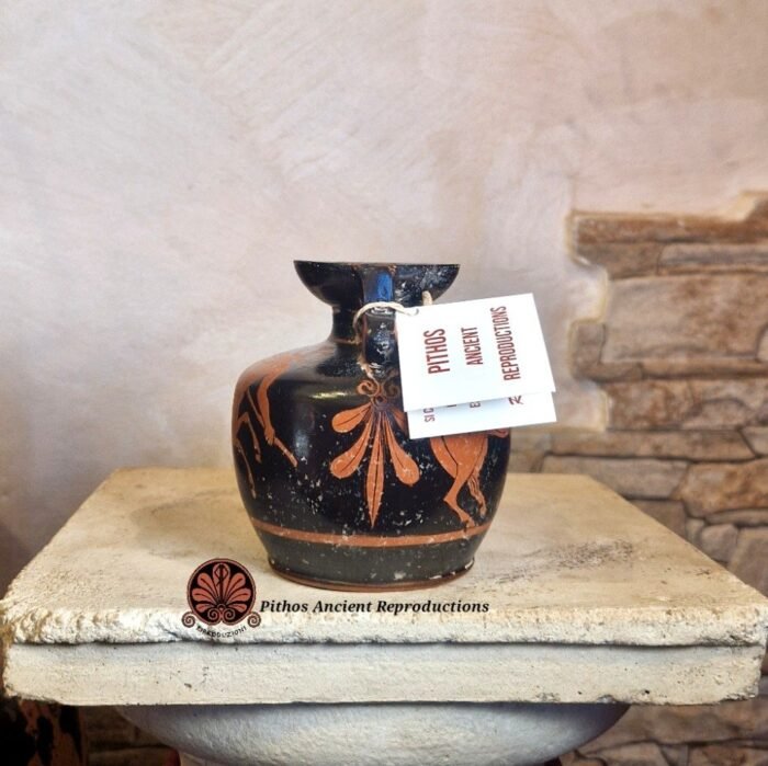 Vaso Aryballos miniaturistico a figure rosse - immagine 2