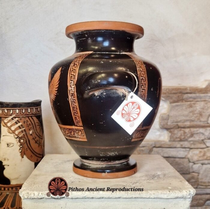Vaso Stamnos Trittolemo/Europa/Zeus a figure rosse - immagine 2