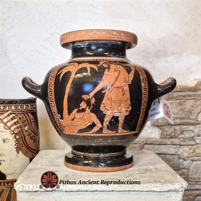 Vaso Stamnos Ercole/Anteo/Argo attico a figure rosse - immagine 3