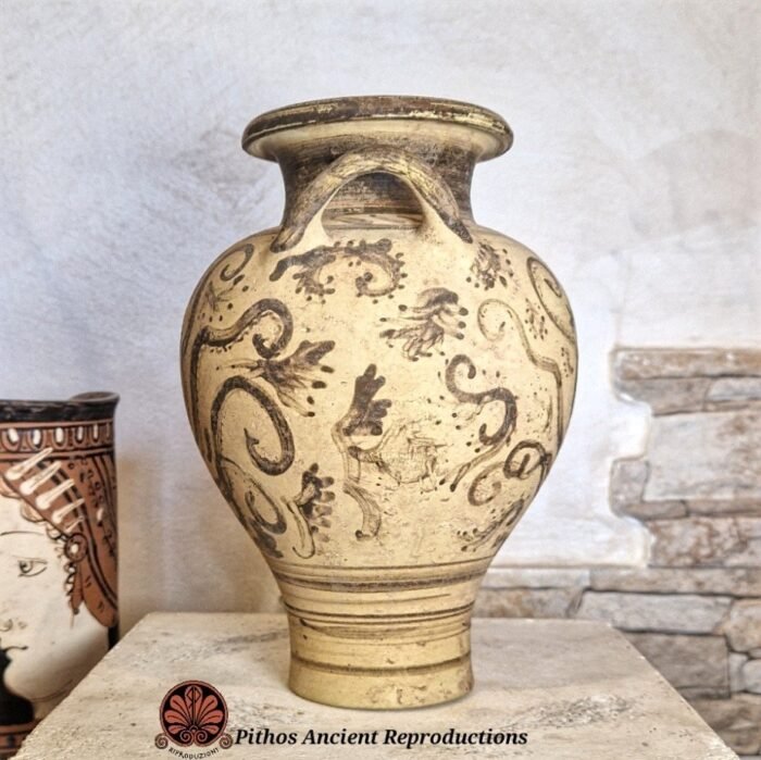 Vaso pithos miceneo a figure nere polpo - immagine 4