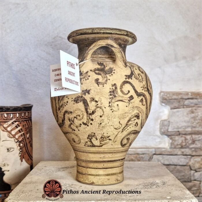 Vaso pithos miceneo a figure nere polpo - immagine 2