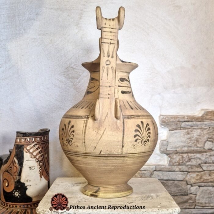 Vaso Trozzella Messapica a figure nere - immagine 4