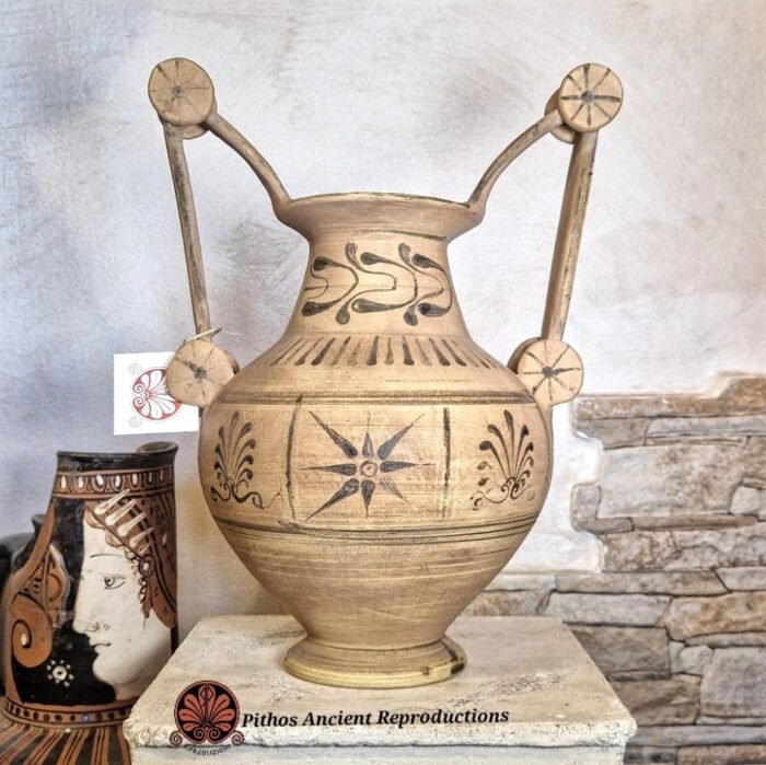 Vaso Trozzella Messapica a figure nere - immagine 3