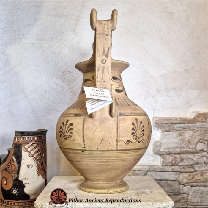Vaso Trozzella Messapica a figure nere - immagine 2