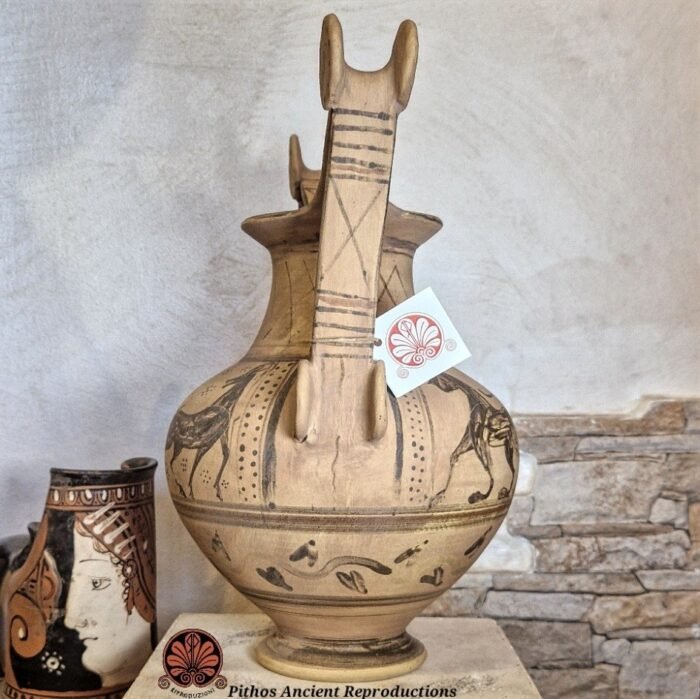 Vaso Trozzella Messapica a figure nere - immagine 2