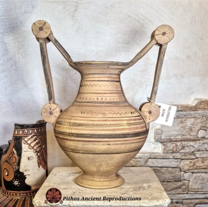 Vaso Trozzella Messapica a figure nere - immagine 3