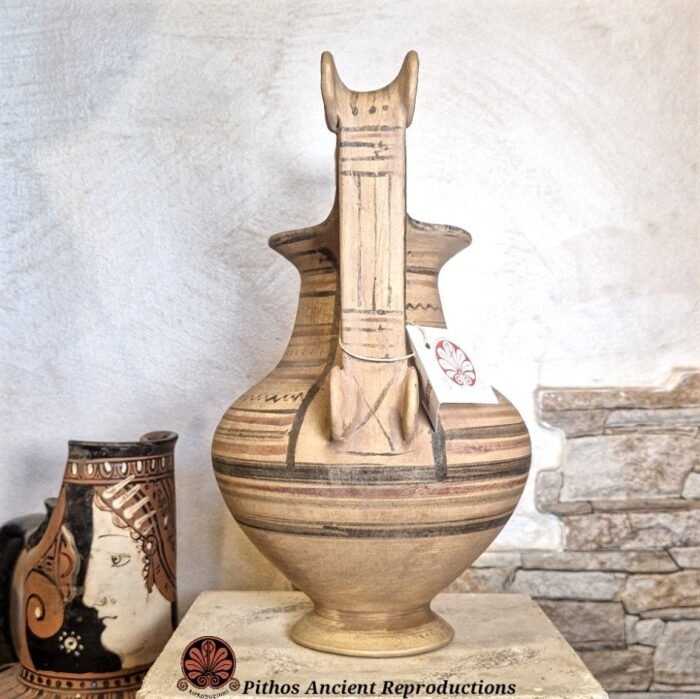 Vaso Trozzella Messapica a figure nere - immagine 2