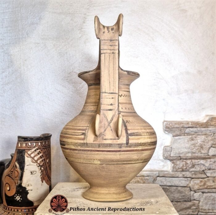 Vaso Trozzella Messapica a figure nere - immagine 4