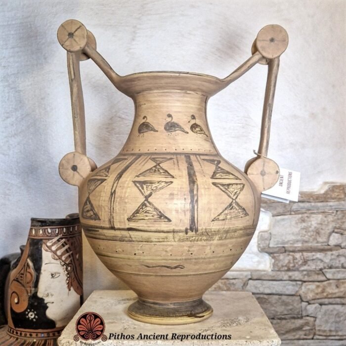 Vaso Trozzella Messapica a figure nere - immagine 3