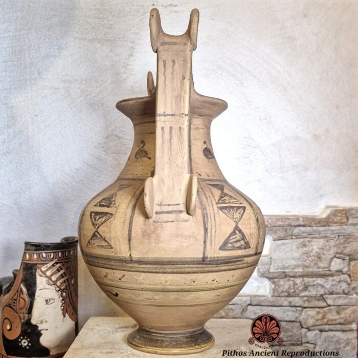 Vaso Trozzella Messapica a figure nere - immagine 4