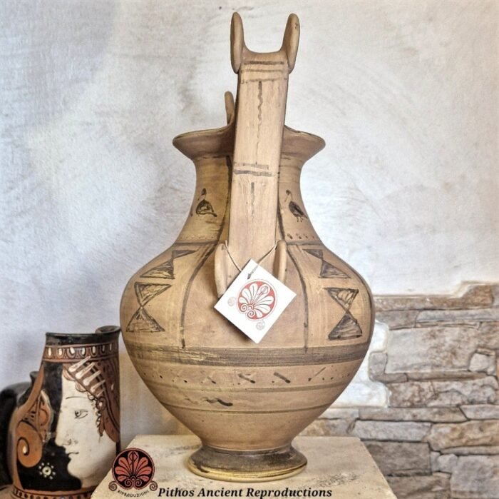 Vaso Trozzella Messapica a figure nere - immagine 2
