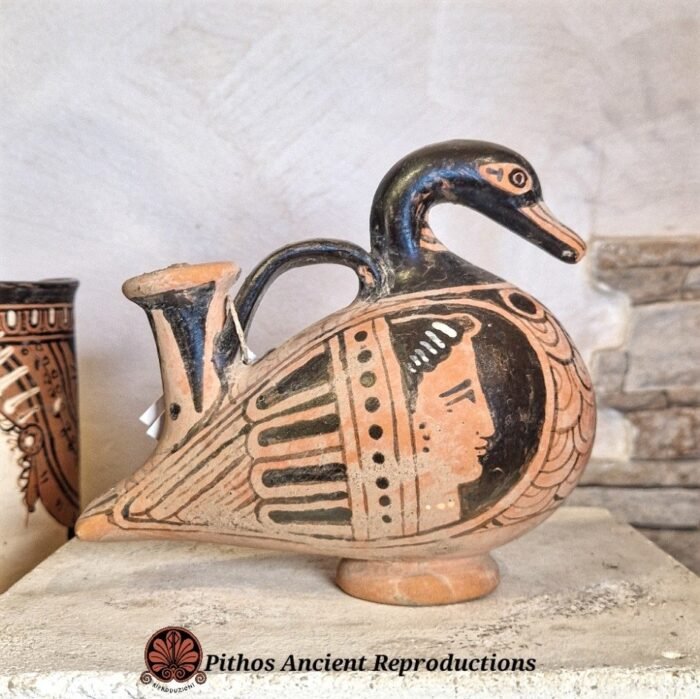 Askos a forma di papera figure rosse - immagine 2