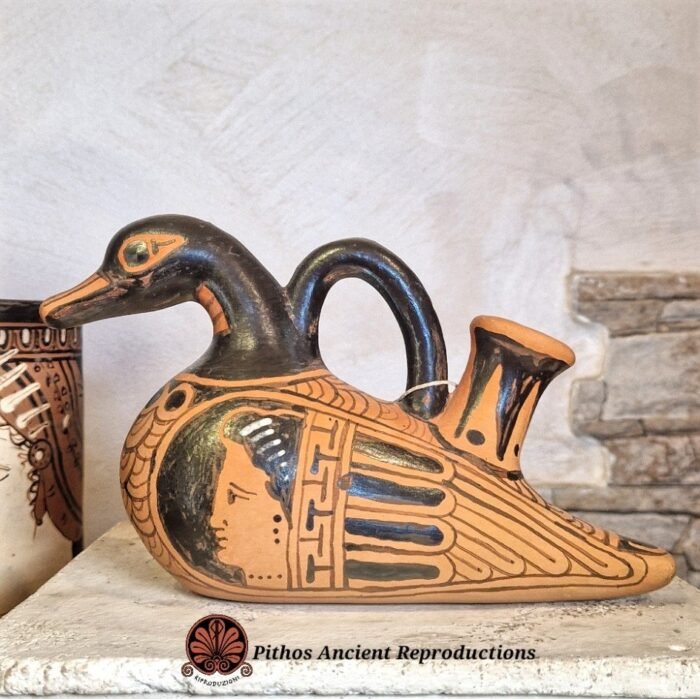 Askos a forma di papera figure rosse - immagine 2