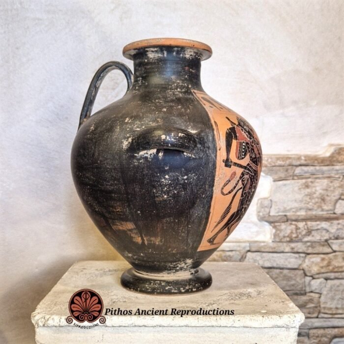 Vaso Kalpis attica figure nere - immagine 2