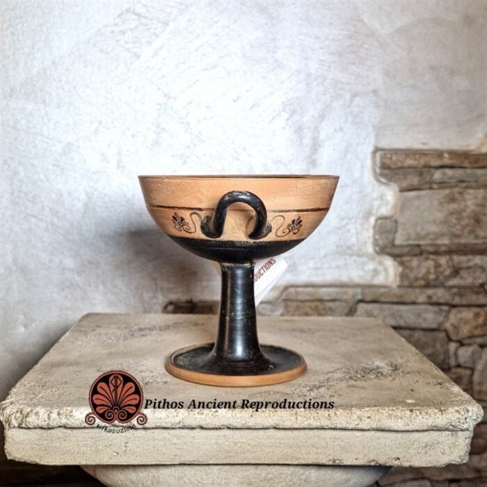 Kylix miniaturistica figure nere piccoli maestri - immagine 4