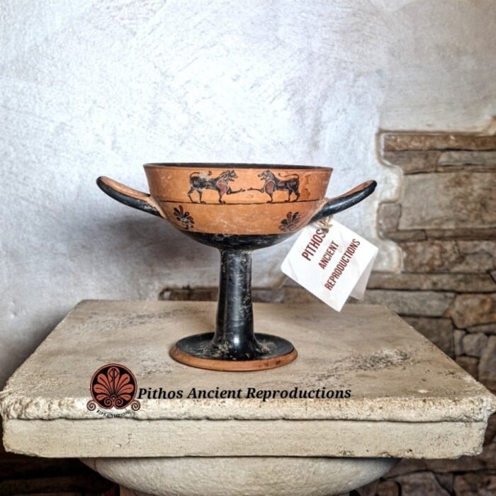 Kylix miniaturistica figure nere piccoli maestri