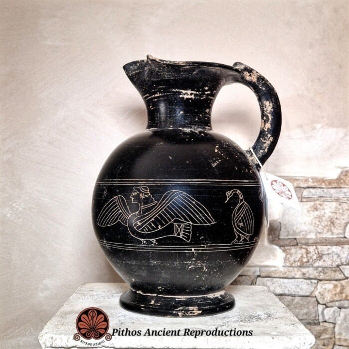 Oinochoe trilobata Bucchero graffita - immagine 3