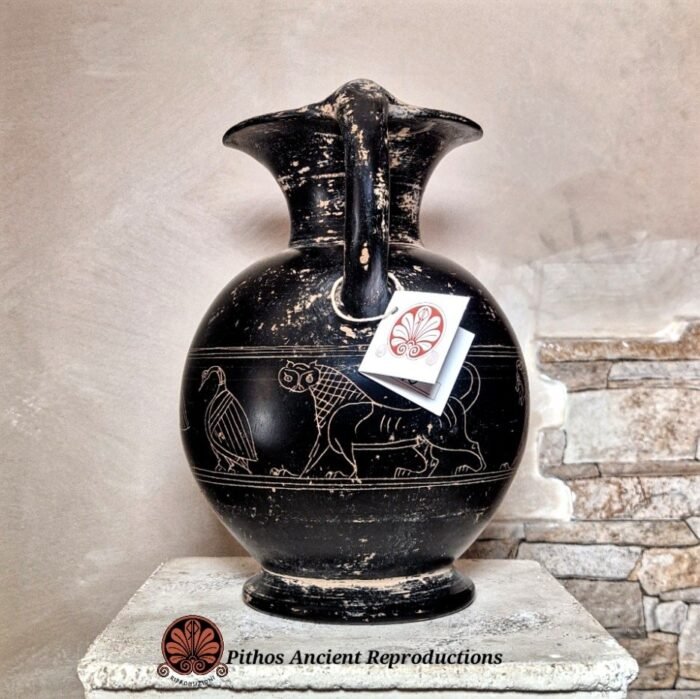 Oinochoe trilobata Bucchero graffita - immagine 4