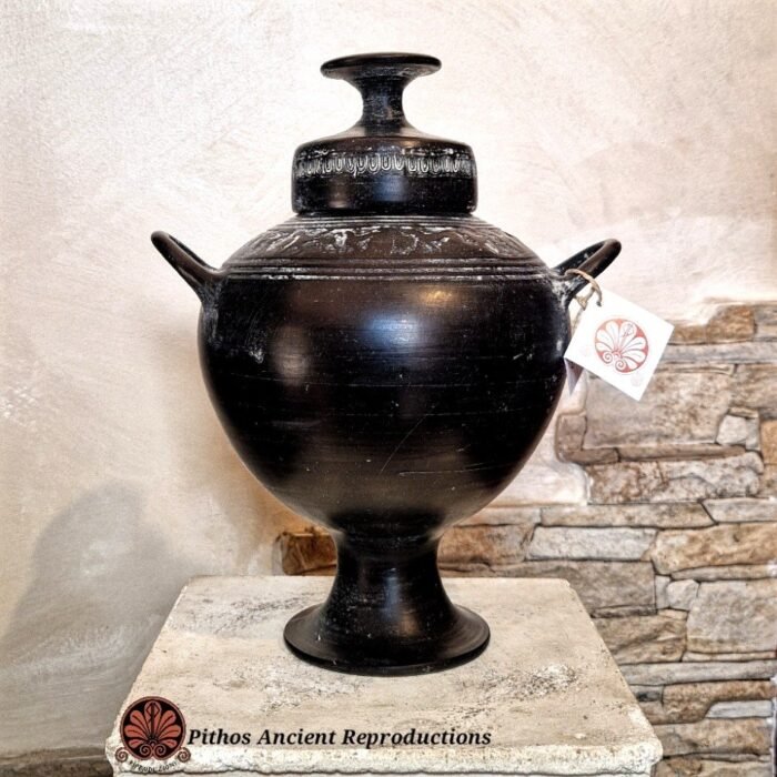 Olla globulare etrusca bucchero (1)