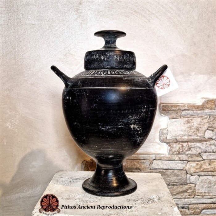 Olla globulare etrusca bucchero