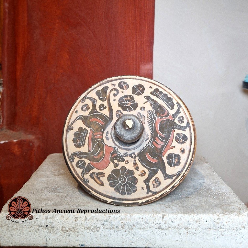 Pisside corinzia animali figure nere - immagine 4